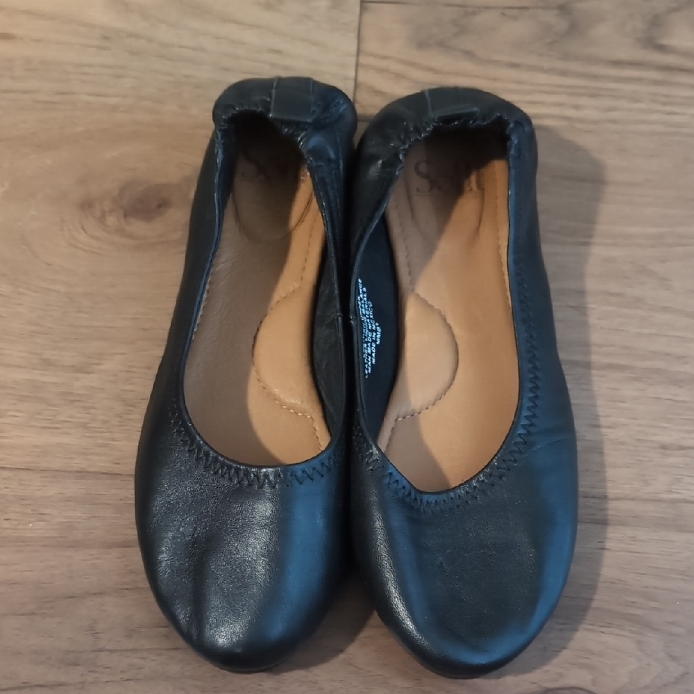 Sofft Black Leather Ballet Flats, 9.5/41